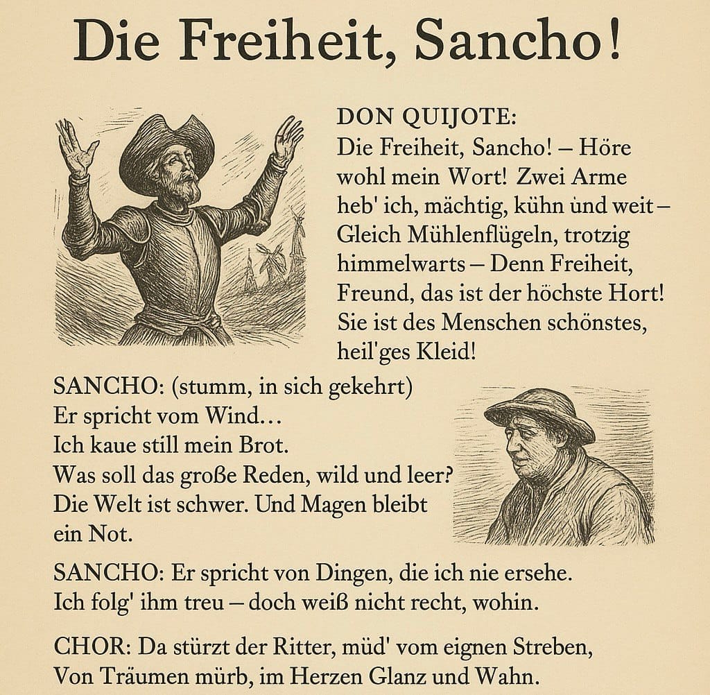 Don Quijote und Sancho Panza