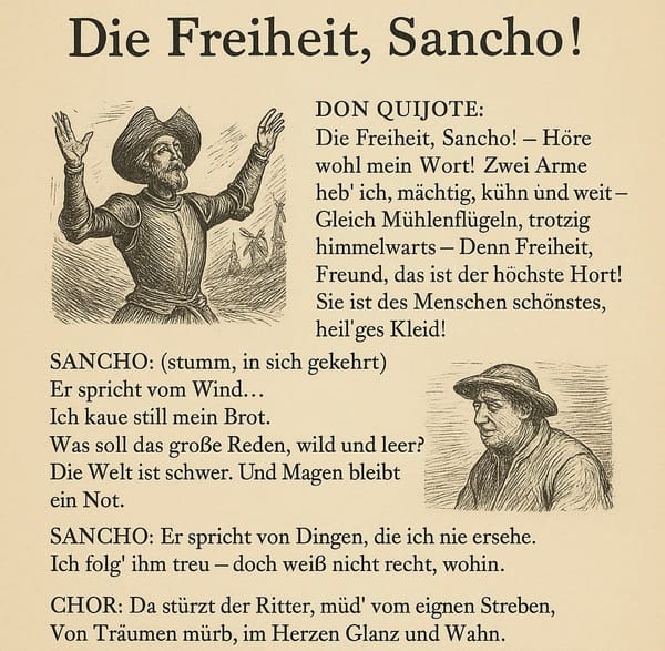 Don Quijote und Sancho Panza